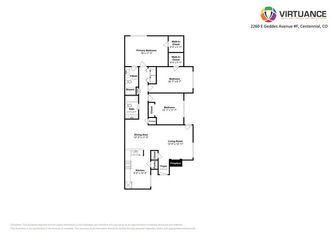 Floor Plan - 2260 E Geddes Ave