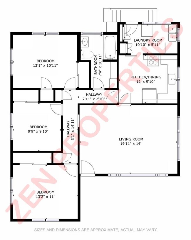 Foto del edificio - 3 bdrm / 1 bath home for rent