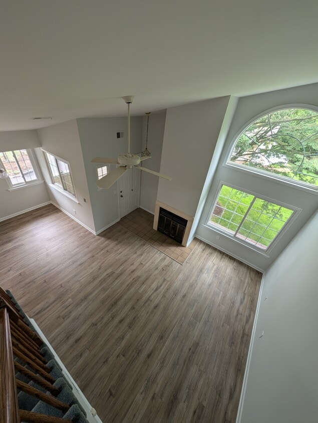 View from loft including fireplace - 35 Encampment Dr