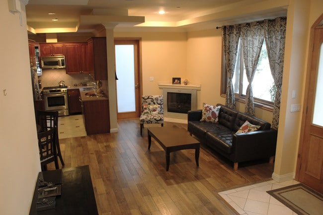 Living Room - Looking from stair to fireplace - 216 N Buena Vista St