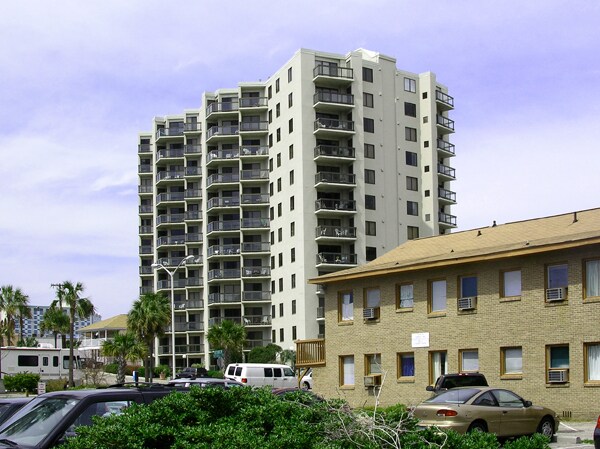 Looking northwest from North Ocean Boulevard - Atlantis Condominiums