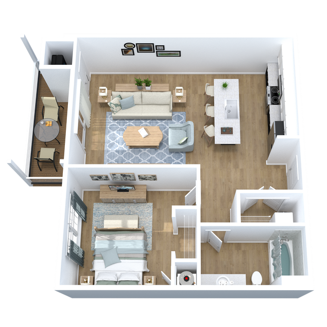 CampusView_Floorplans3D-com_1Bed _B - Lake District Flats
