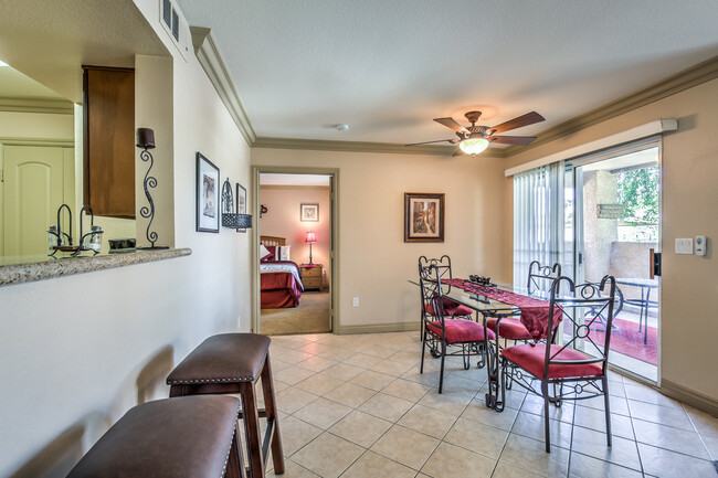 Dining Room with Ceiling Fan - 1150 N Buffalo Dr