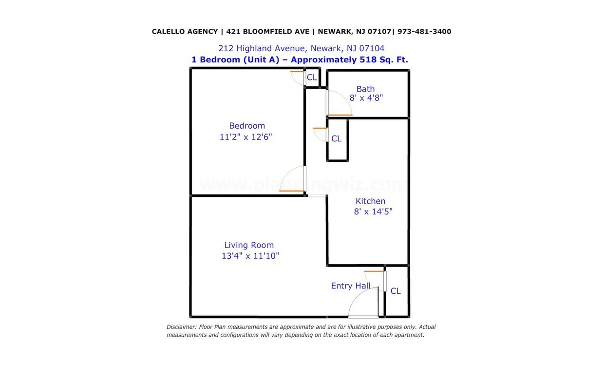 1HAB/1BA - 212 Highland Ave