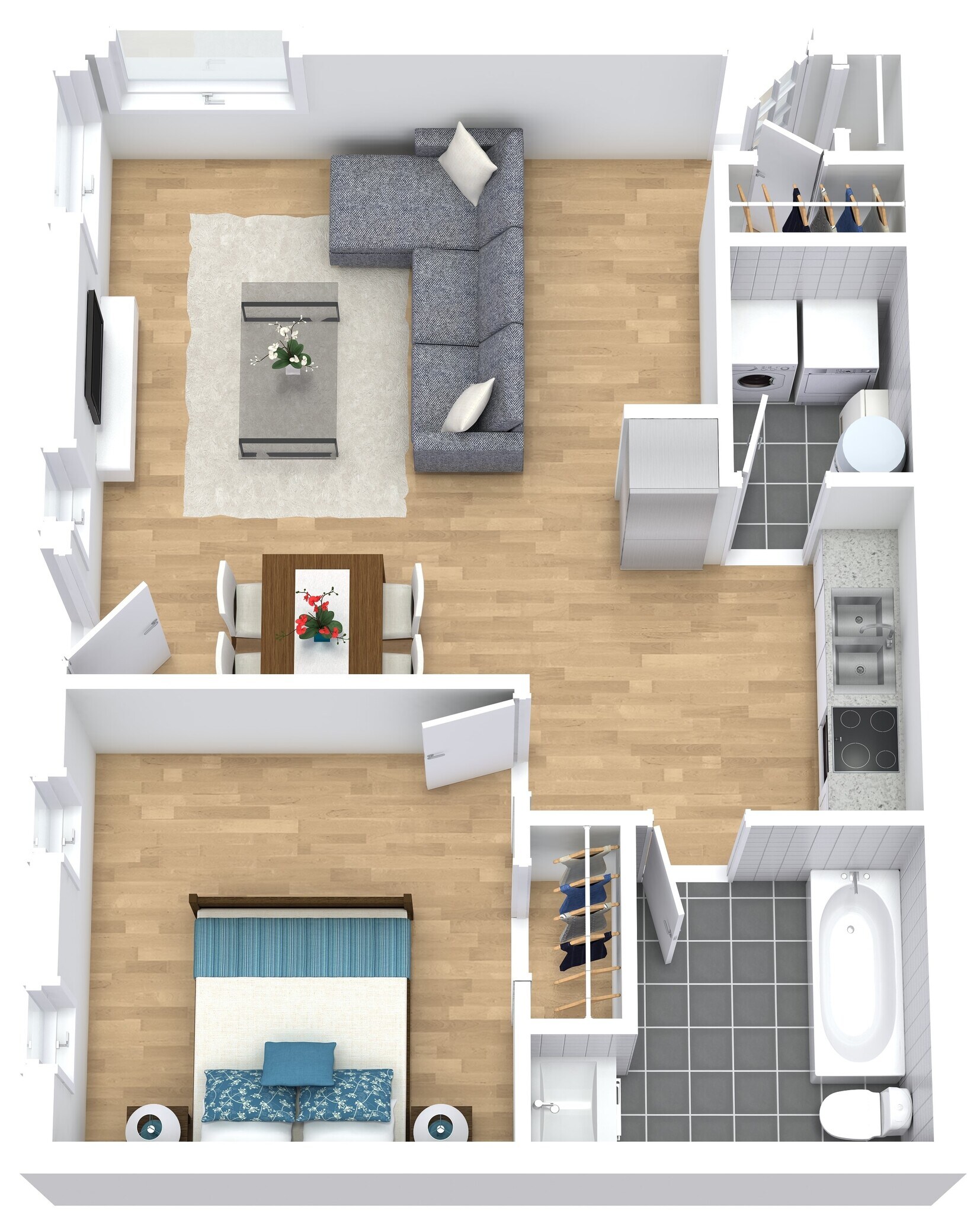 Cypress West Akron Apartments – Fairlawn S. Miller Rd. 1-BR