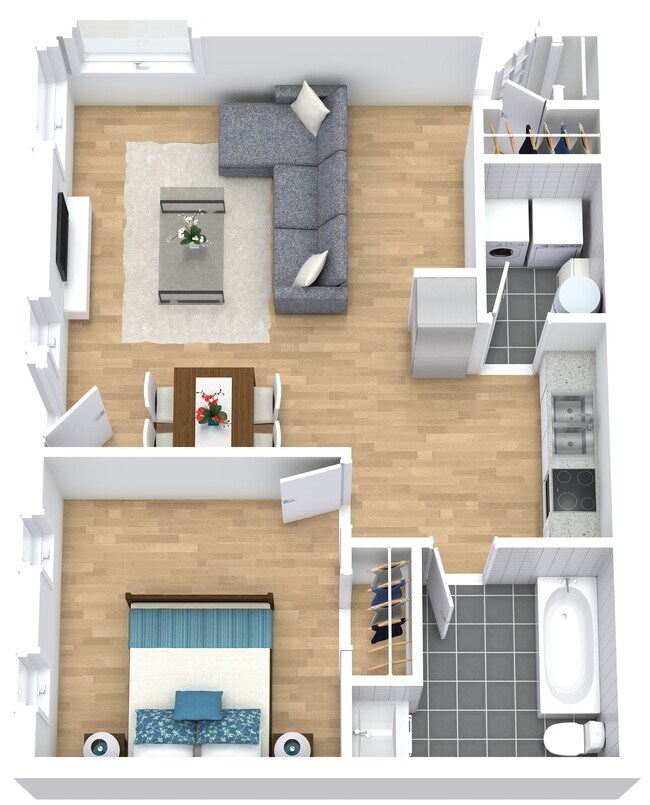 Calle Fairlawn S. Miller, 1 habitación - Cypress West Akron Apartments