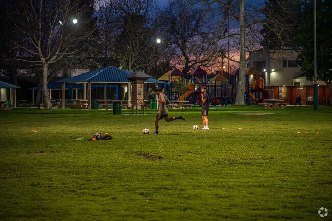 In Lomita, the community is still very active after sunset.