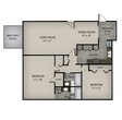 2 Bedroom 2 Bath | 1352 SF.