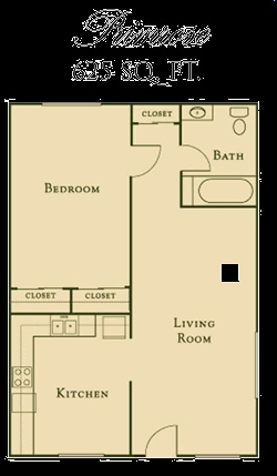 1BR/1BA - Park Villa Apartments