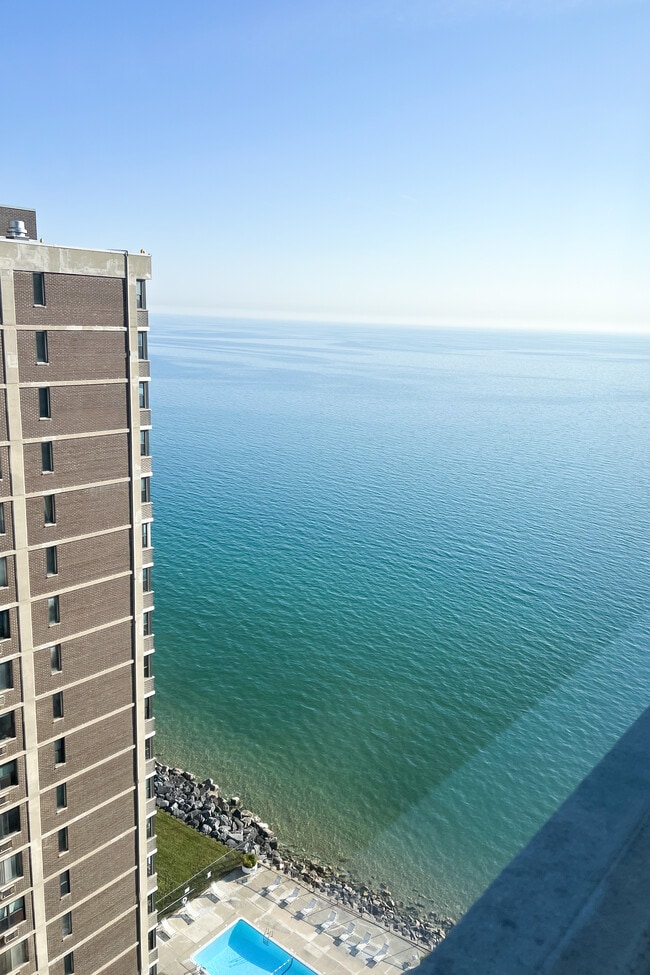 View from Living Room. Similar view from Bedroom as well. - 6301 N Sheridan Rd