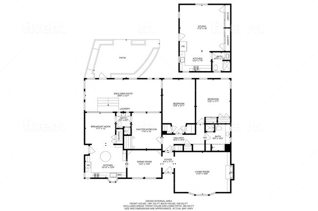 Floor Plan - 470 W Palm Dr