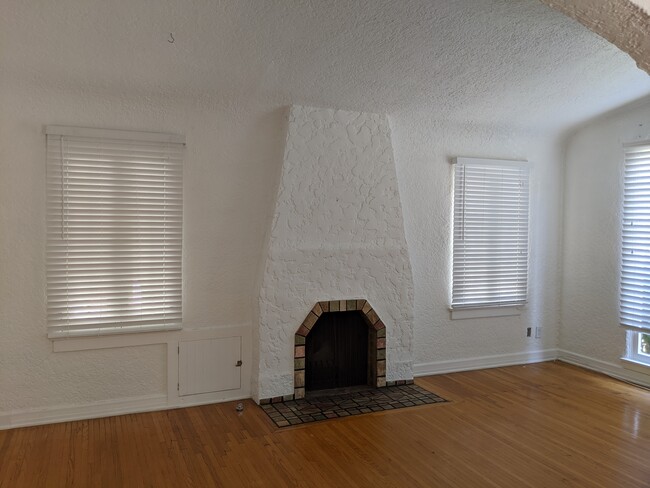 Living room fireplace. - 155 N Carson Rd