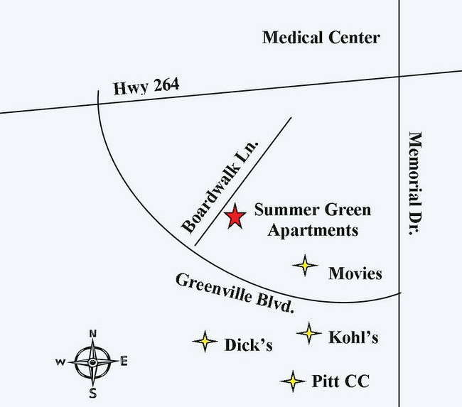 Mapa de la propiedad - Summer Green Apartments