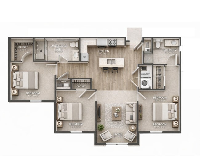 3 habitaciones - Berkshire Lofts