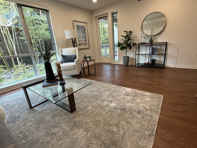 A roomy and inviting living room. - 1655 N California Blvd