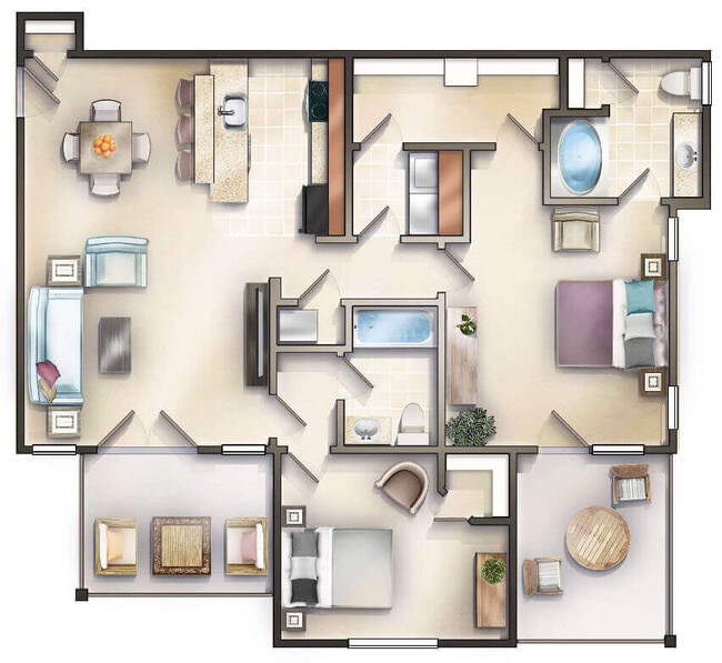 Floorplan - Groves at Waters Edge