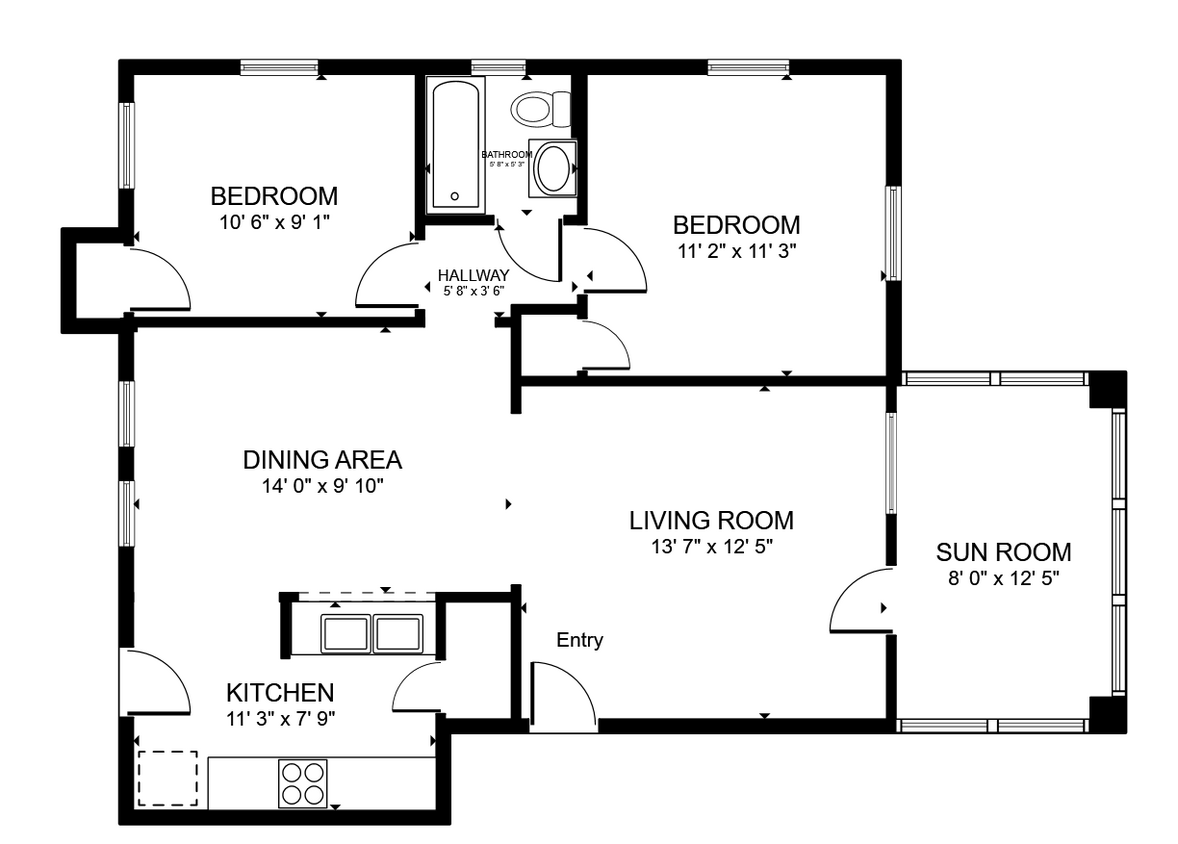 Floorplan - 2128 E 38th St