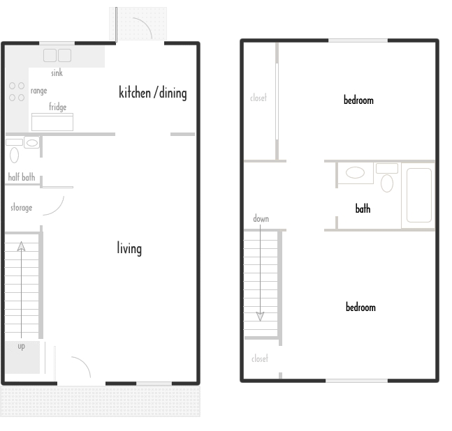 2HAB/1BA - Pinewood Apartments