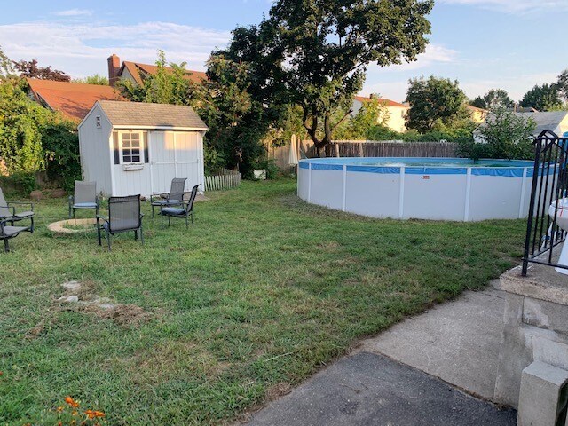 Fenced Back Yard w/ 24ft Pool - 55 Adams St
