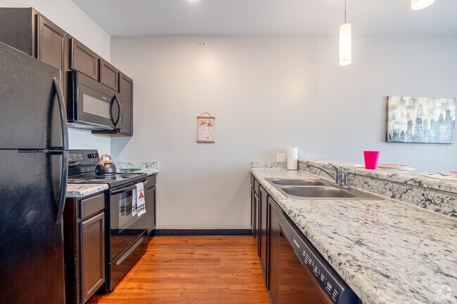 1 dormitorio, 1 baño - 536 pies cuadrados - Cocina - The Annex of Oshkosh