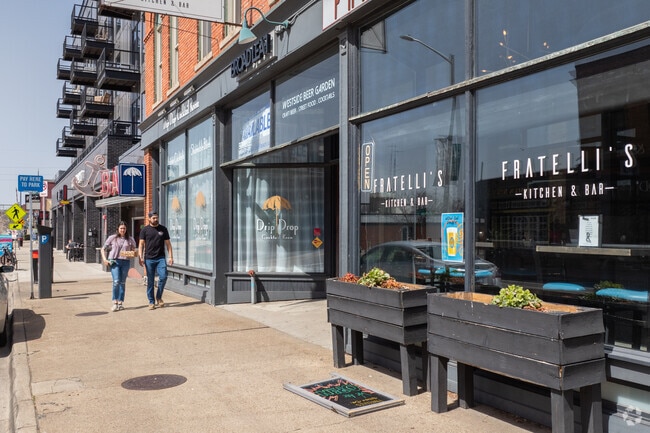 Bridge Street in West Grand is a busy strip of breweries and local shops.