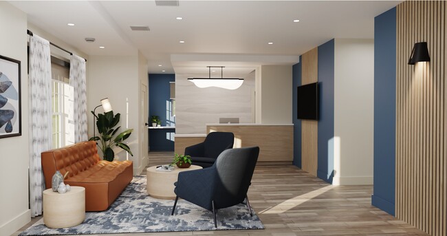 New Lobby! - Furnished Residences at Tewksbury Boston