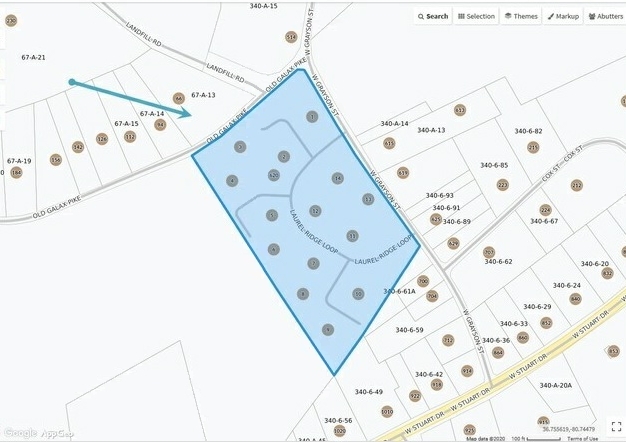 Mapa de la parcela - Laurel Ridge Apartments