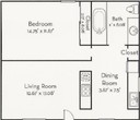 One Bedroom One Bath