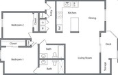 2BR / 2BA