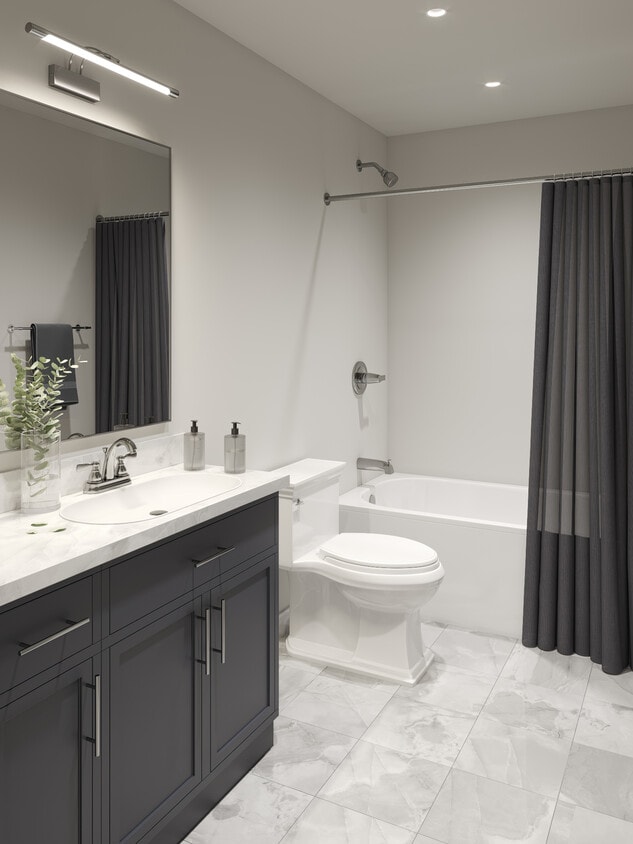 Master bathroom - Madison View Apartments