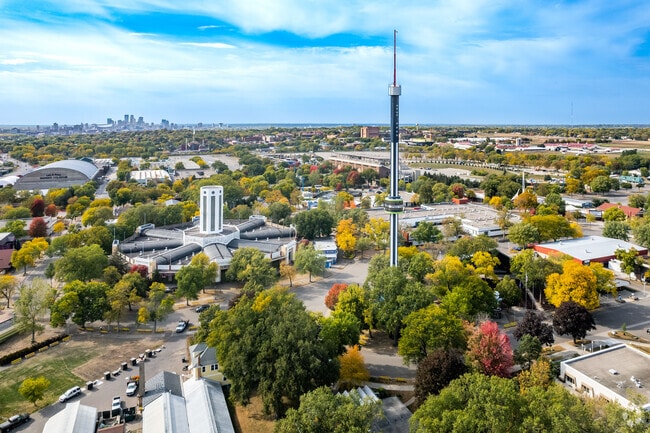 The Minnesota State Fair grounds are located on the western edge of the Como Park neighborhood.