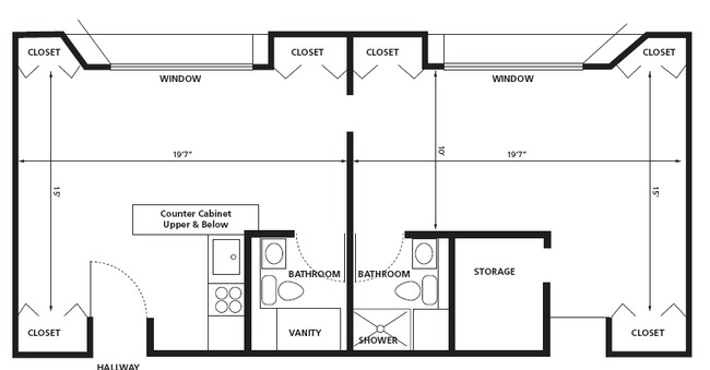 1BR/2BA - Ebenezer Tower Apartments