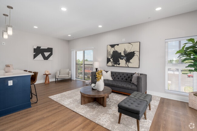 2BR, 2BA - 1,190SF - Living Room - Landmark at Dublin