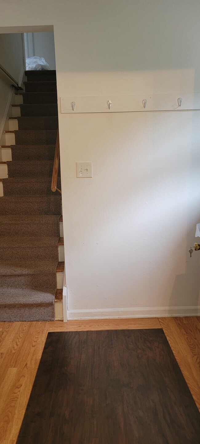 Entrada privada con escaleras al piso superior. - 20 E Spring St