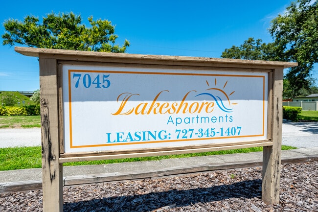 Entrance Sign - Lakeshore Apartments