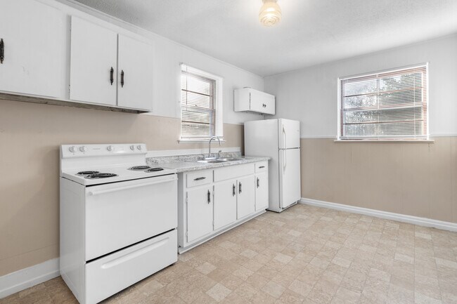 Large updated kitchen with cabinets. - 110 Blackman St