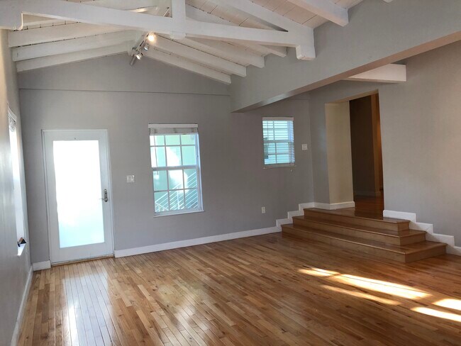 Living Room -Open Beams - 843 Meridian Ave