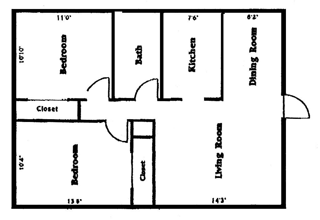 2HAB/1BA - Olde Oaks Apartments