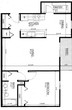 1 Bed, 1 Bath - 764 sq ft