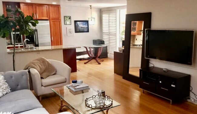 Living Room + balcony view - 1154 S Barrington Ave