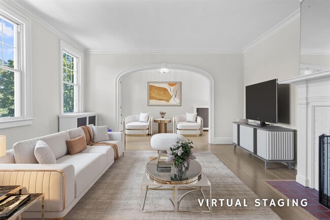 Living Room Staged - 1070 Whitney Ave