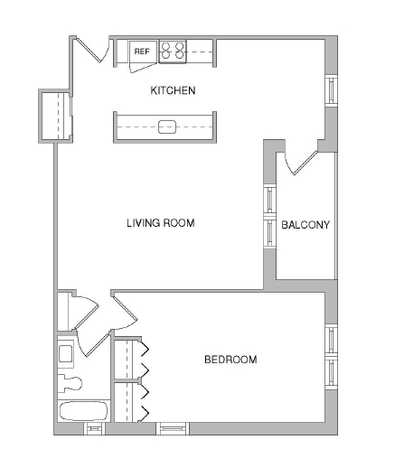 1HAB/1BA - The Cloister Apartments