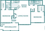 2 Bedroom 2 Bath