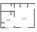 Studio, 1 Bath 475 sq. ft.