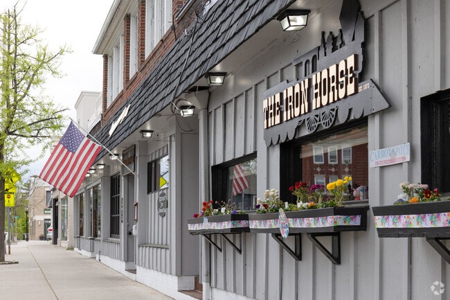 The Iron Horse serves classic American fare in downtown Westwood.