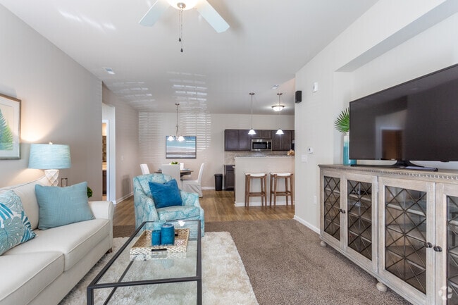 2BR, 2BA - 1,213SF Classic - Living Area - Harrington Square