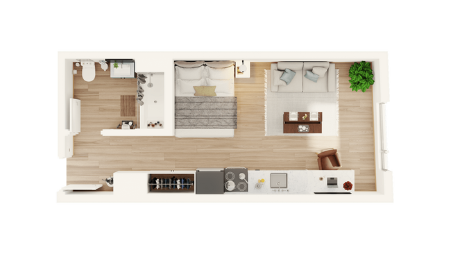 Charming Studio Apartment - ArtHaus 820