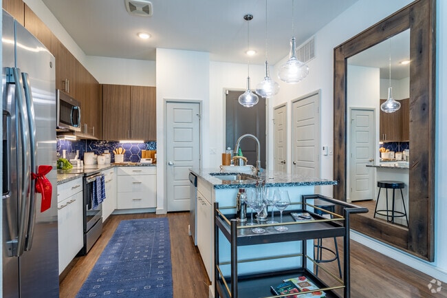 1BR, 1BA - 712SF A1 - Kitchen - Woodlands at the Preserve