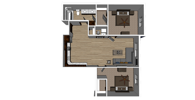 Rendered Floor Plan - 904 E Milbank Ave