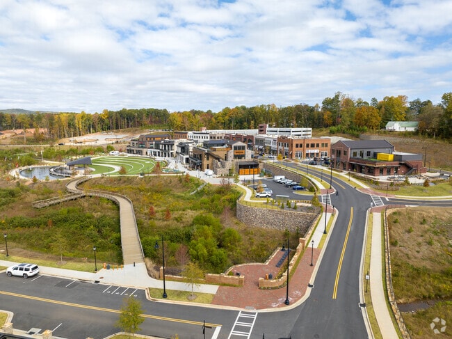 Cumming City Center offers retail, dining, and and amphitheater to Forsyth County residents.